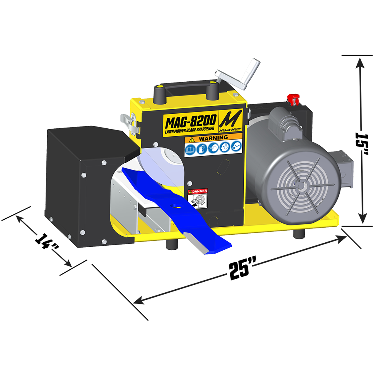 MAG-8200 Blade Sharpener (1 HP Grinding Wheel Version) image number null