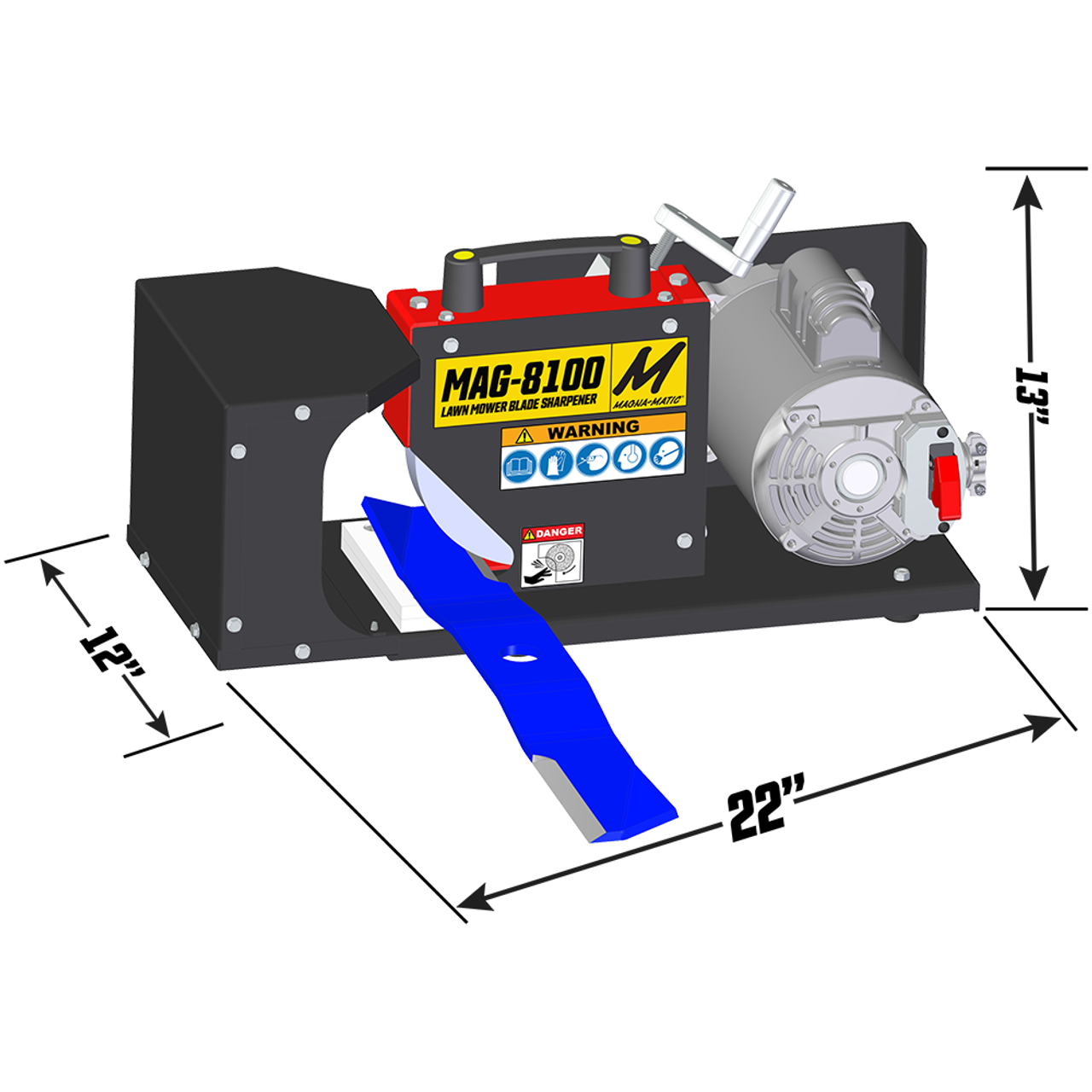 MAG-8100 Standard Blade Sharpener (0.5HP Grinding Wheel) image number null